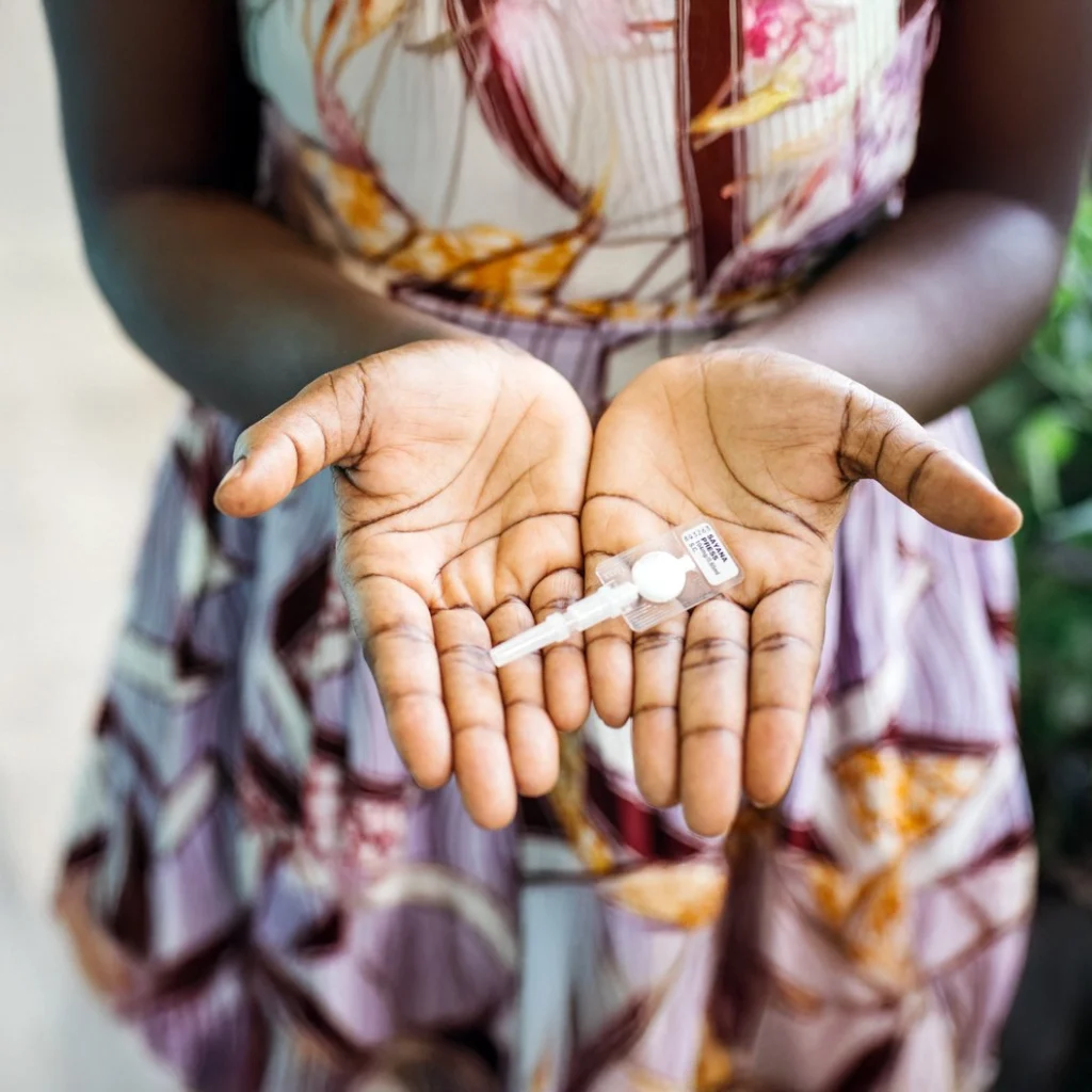 Self inject contraceptive sqaure format